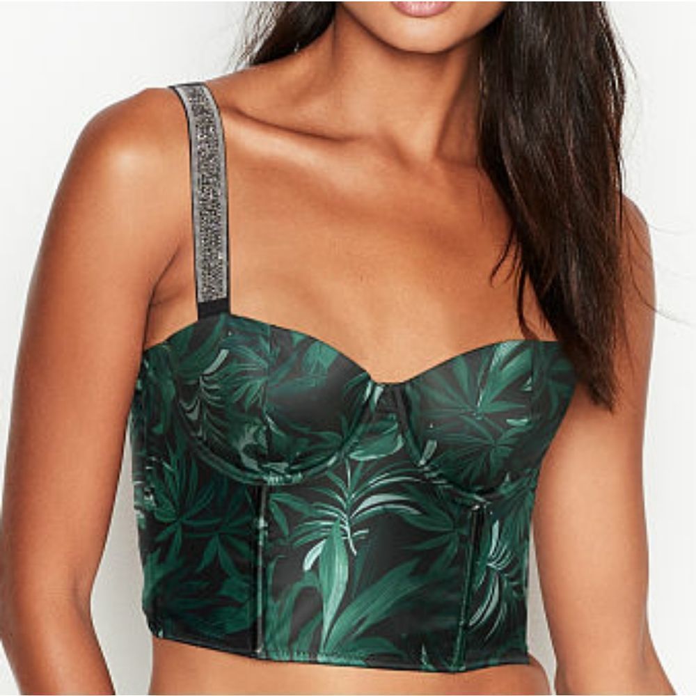 Victorias Secret Shine Strap Corset Bra Top